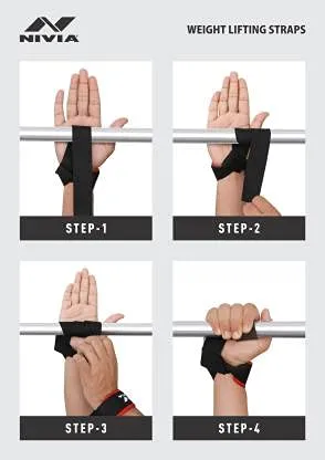 NIVIA Weight Lifting Wrist Support (Pack of 2) Wrist Support (Black)