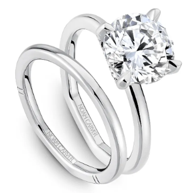 Noam Carver Atelier 14K White Gold Round 2.50ct Solitaire Engagement Ring
