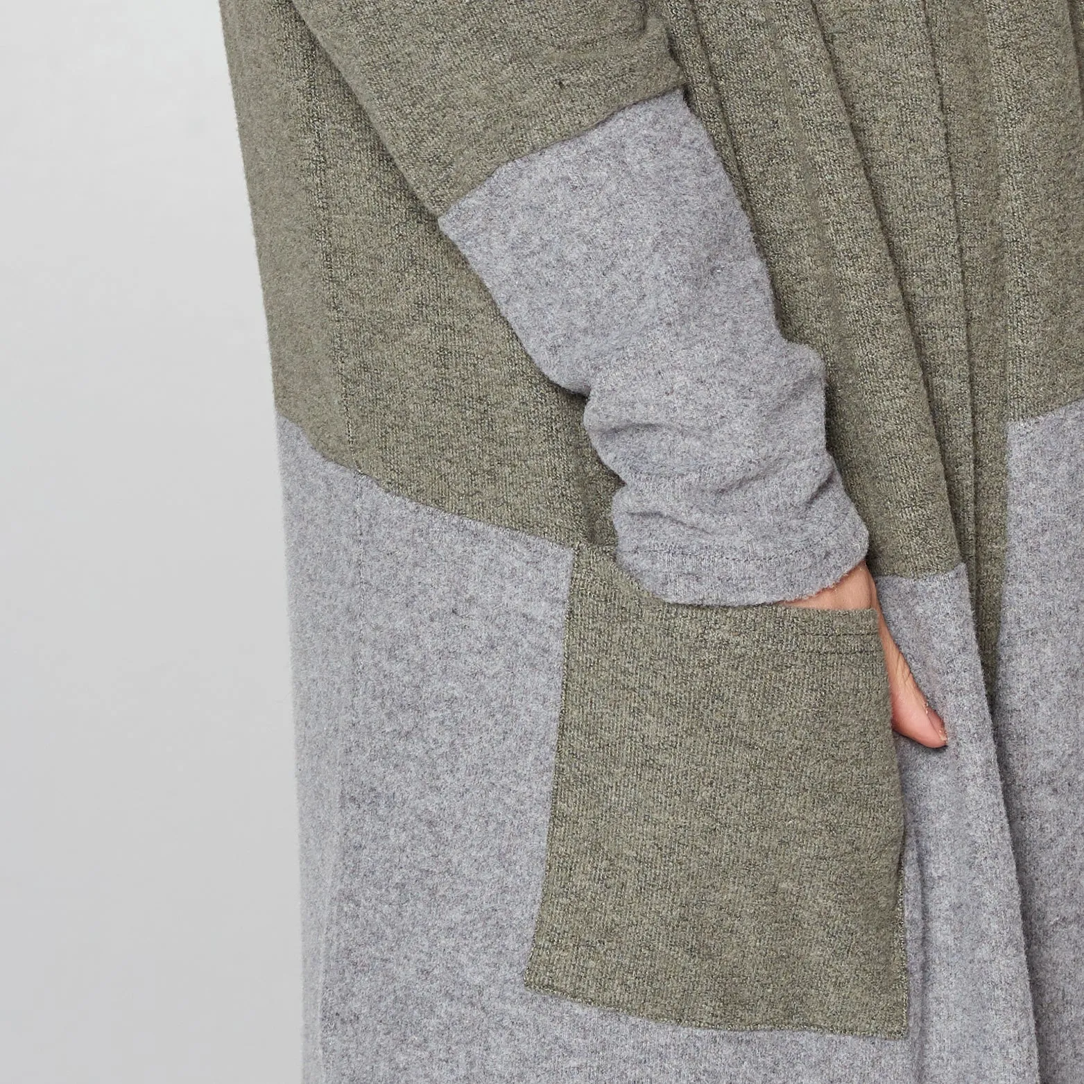 Olive & Gray Long Cardigan