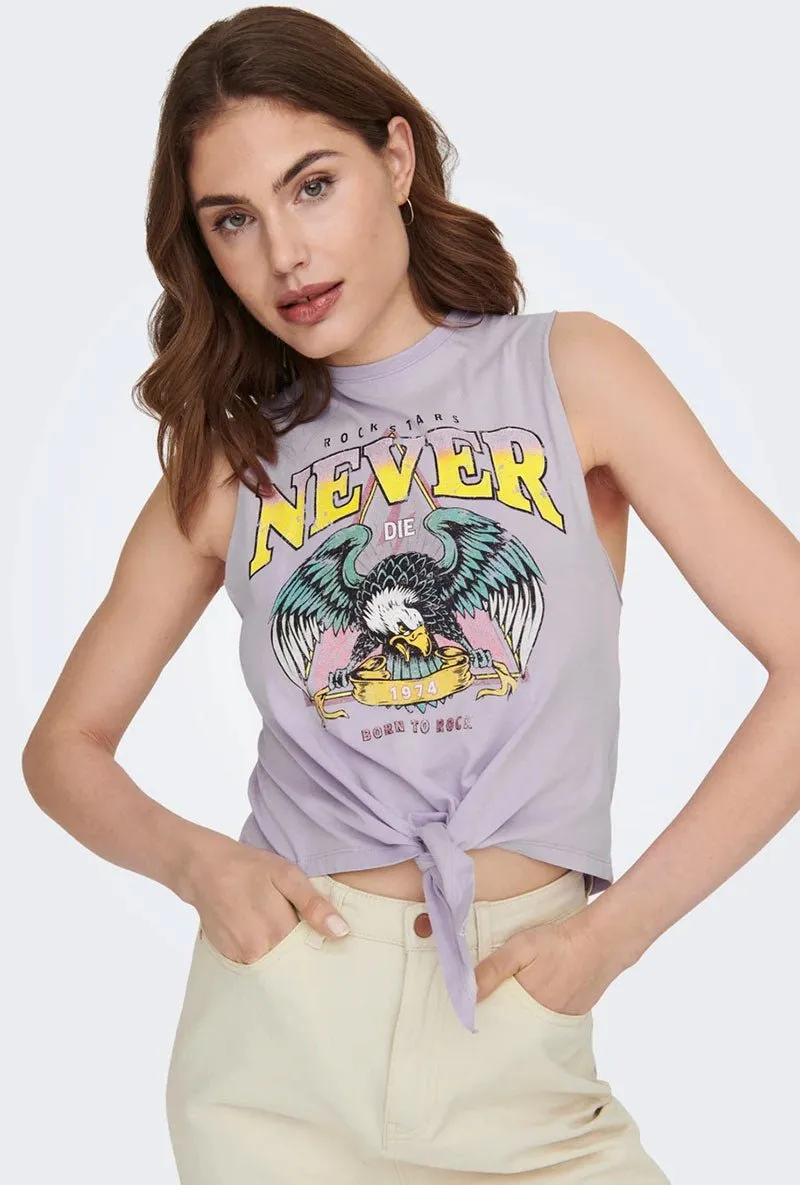 ONLY LUCY SL KNOT EAGLE TOP