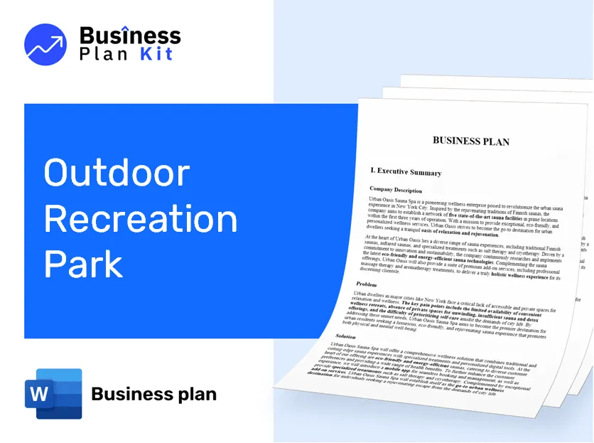 Outdoor Recreation Park Business Plan Example