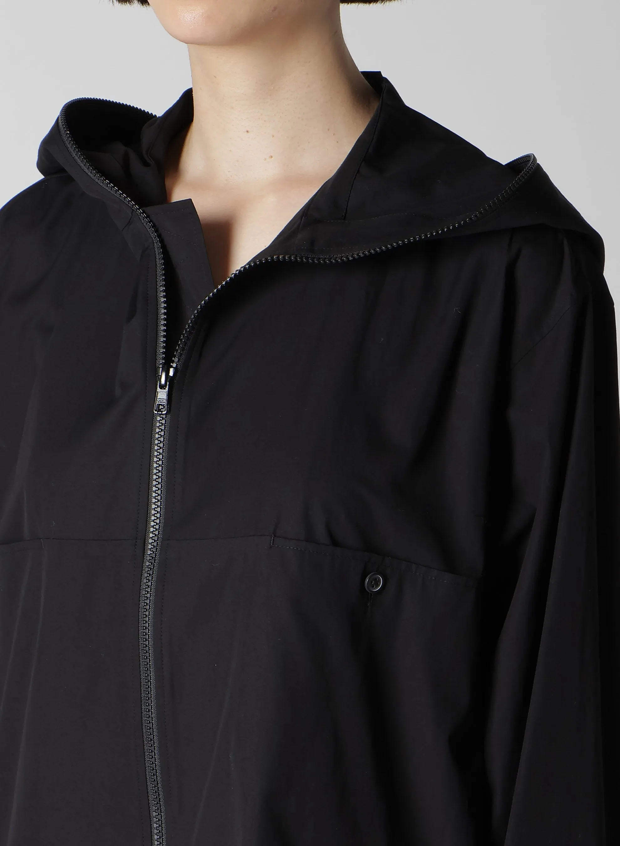 P・100/2 BROAD ZIP UP HOODIE SHIRT