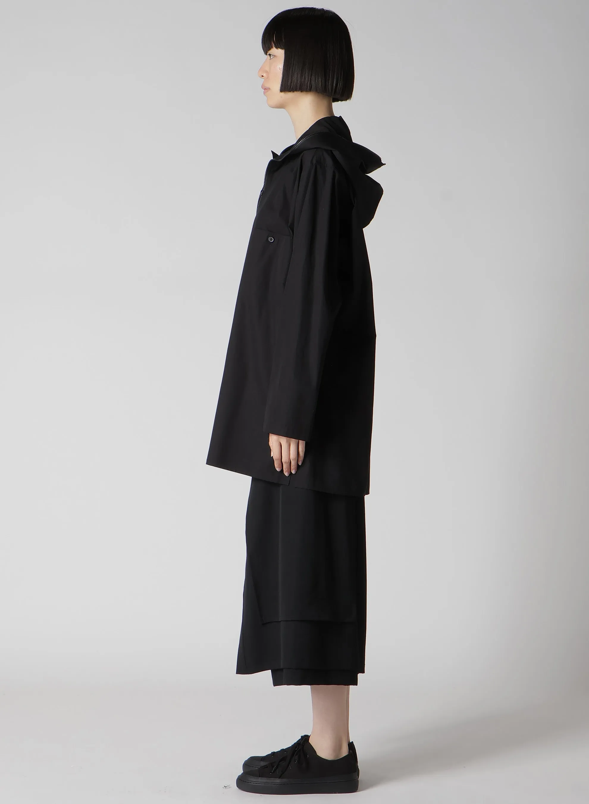 P・100/2 BROAD ZIP UP HOODIE SHIRT