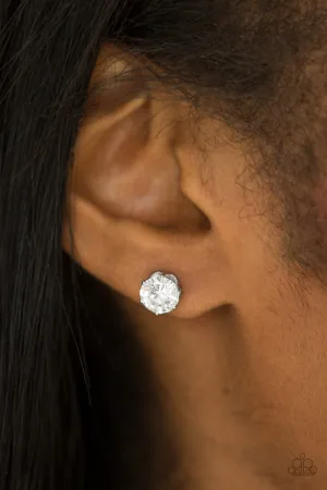 Paparazzi Just In Timeless Earrings White