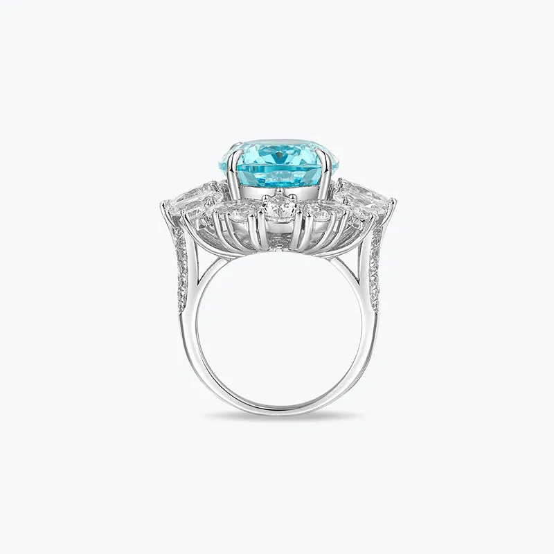 Paraiba Ring Fashion High-end Jewelry