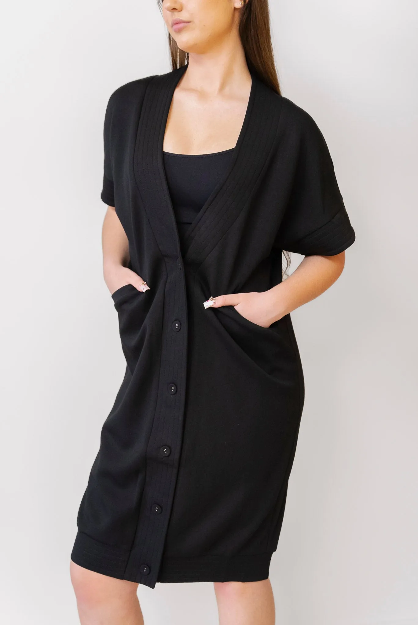 P.CILL Button Up Cardigan Dress