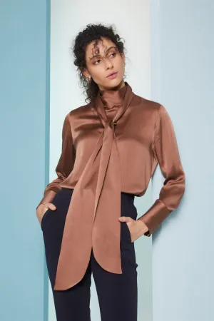 Perona   I   Womenshirts & Topshirts -Joyce-Pwa-Fv21-807-Brown  AS7860