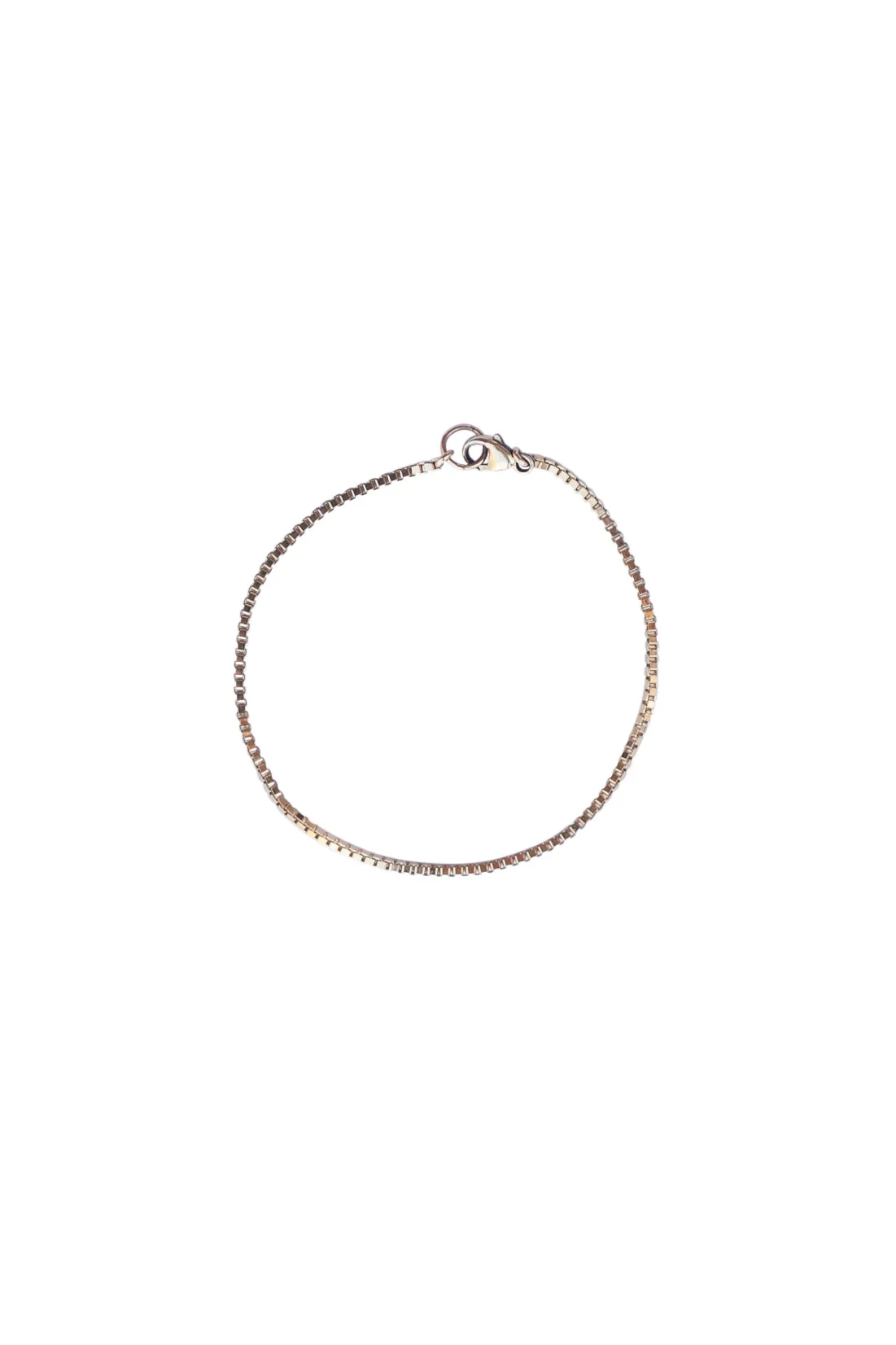 Petite Box Bracelet in Gold or Silver