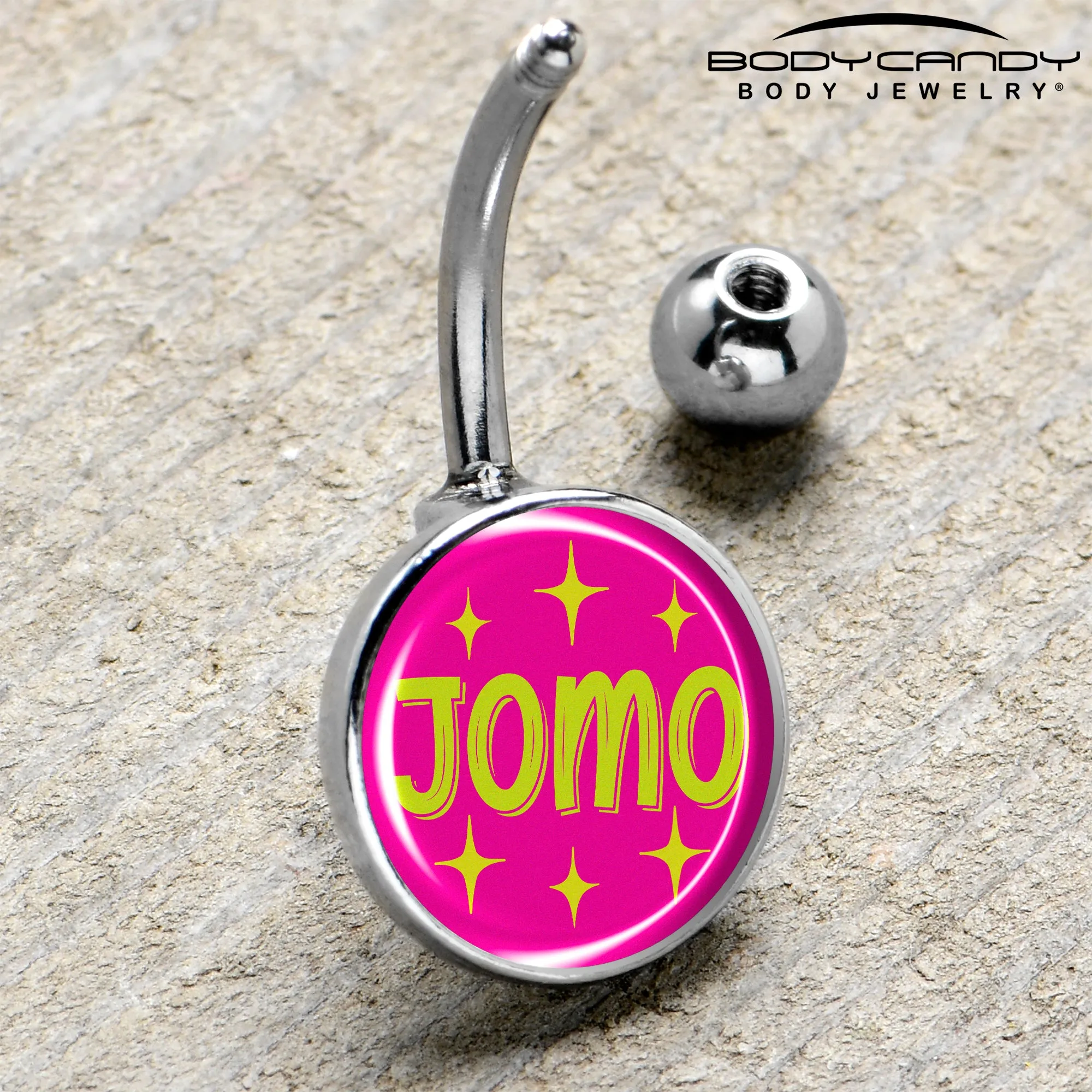 Pink JOMO Belly Ring