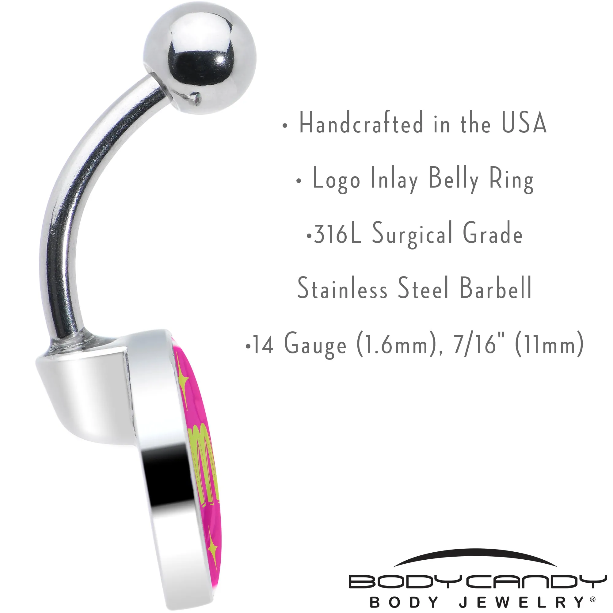 Pink JOMO Belly Ring