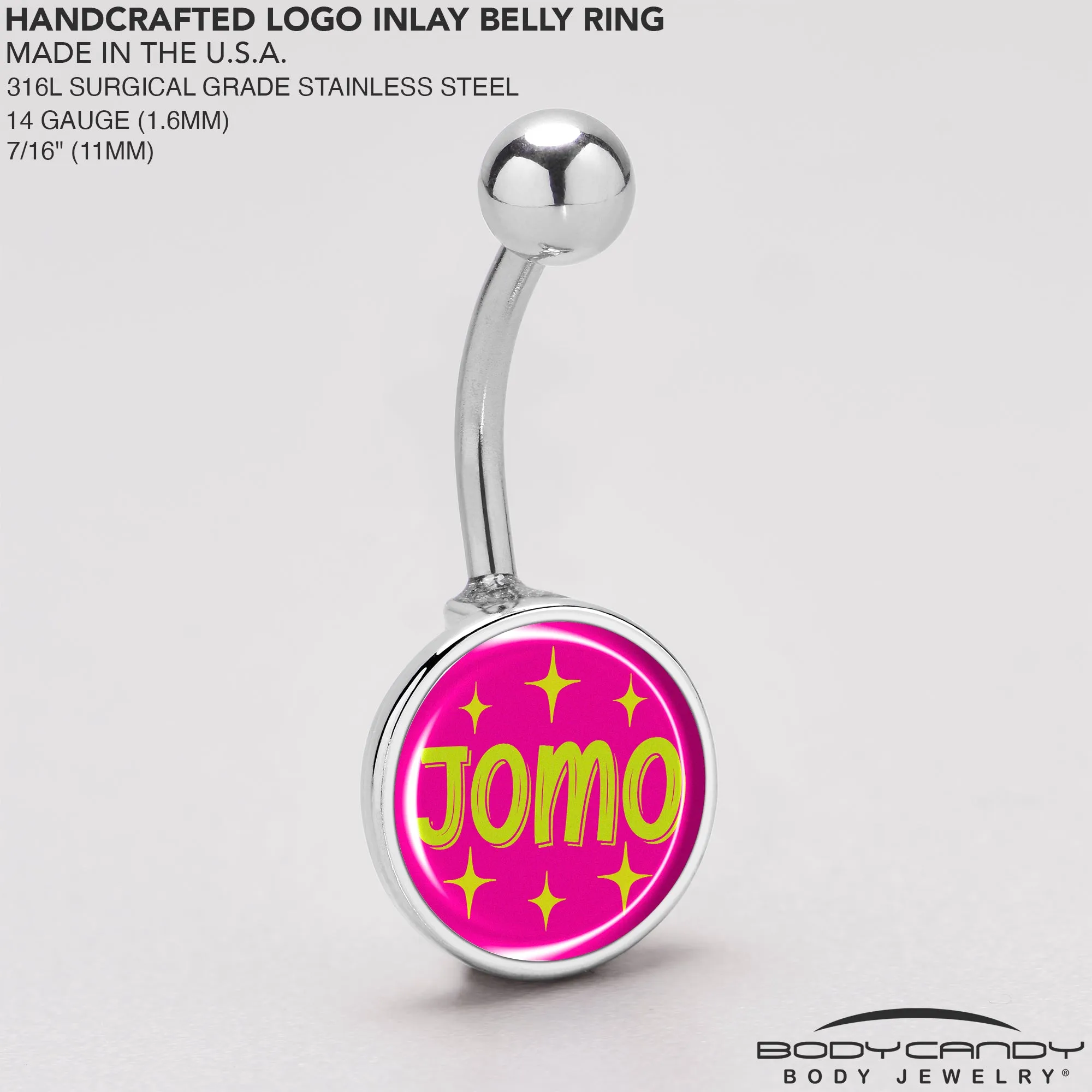 Pink JOMO Belly Ring