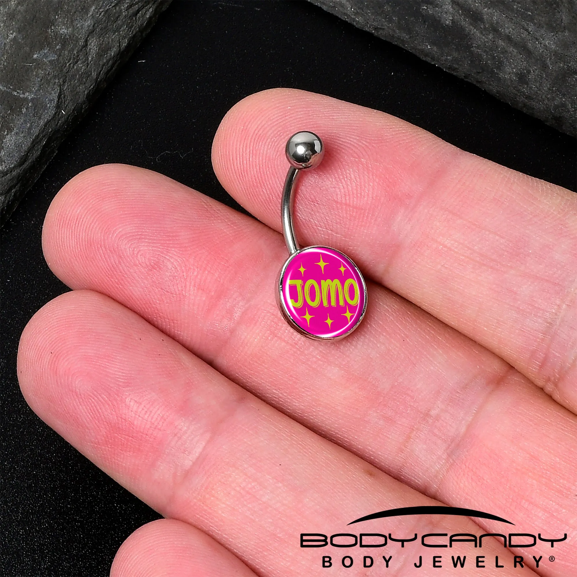Pink JOMO Belly Ring