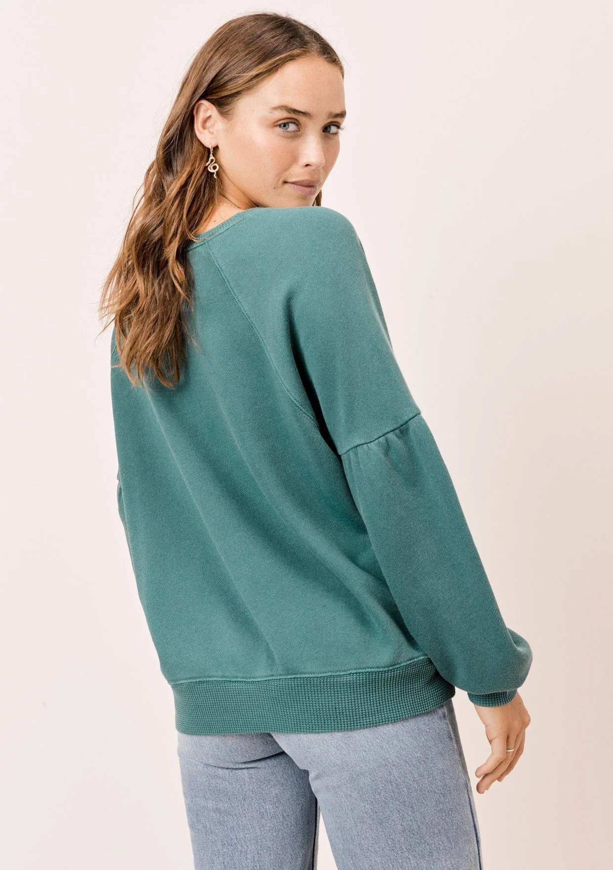 Piper Volume Sleeve Sweatshirt