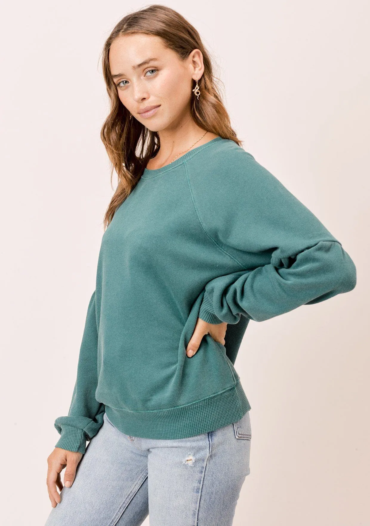 Piper Volume Sleeve Sweatshirt