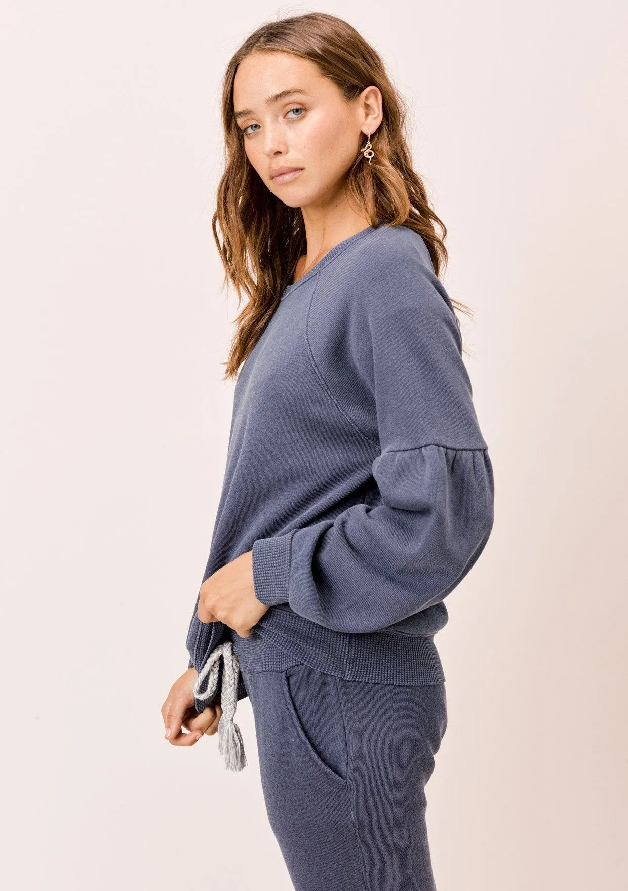 Piper Volume Sleeve Sweatshirt