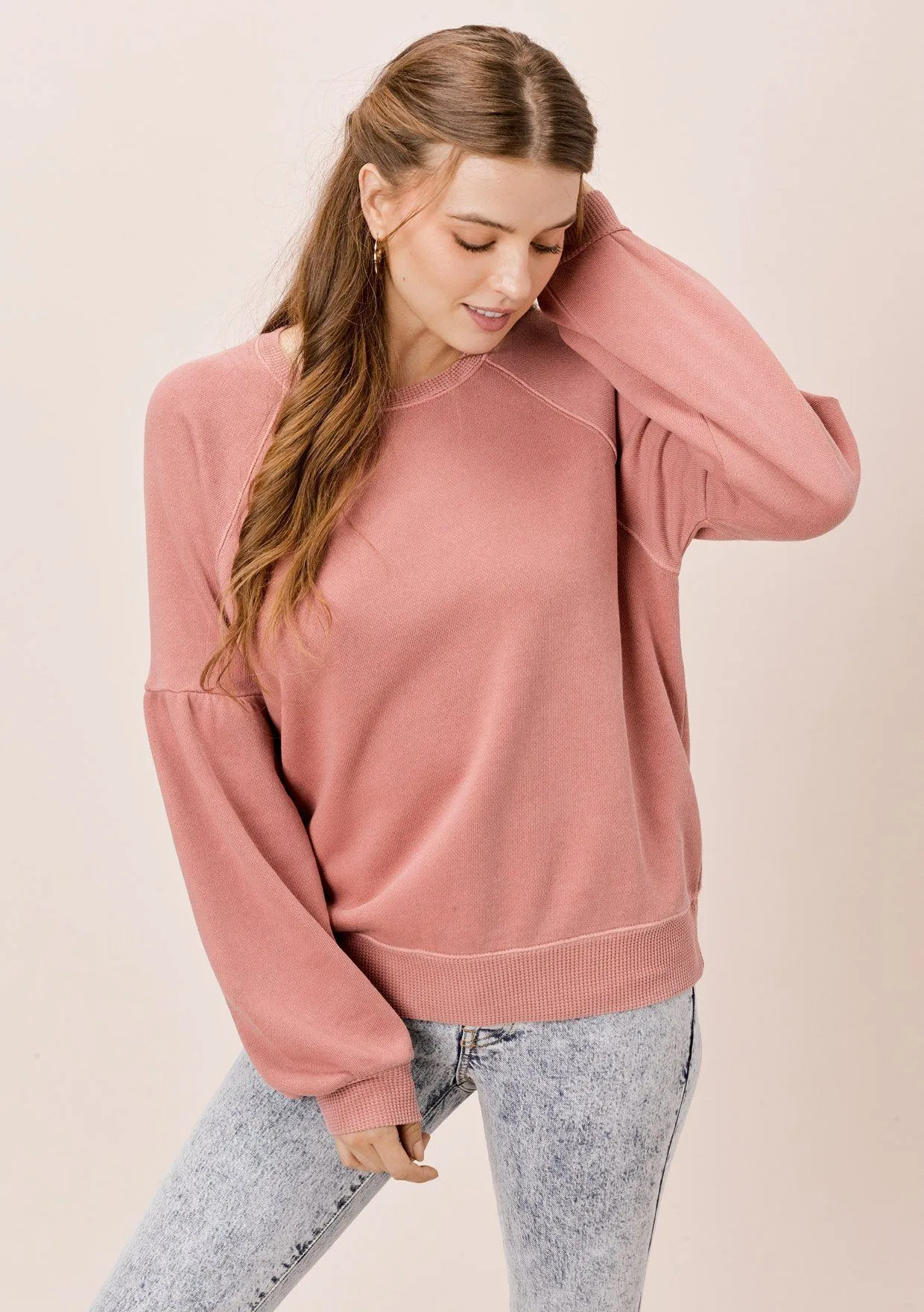 Piper Volume Sleeve Sweatshirt