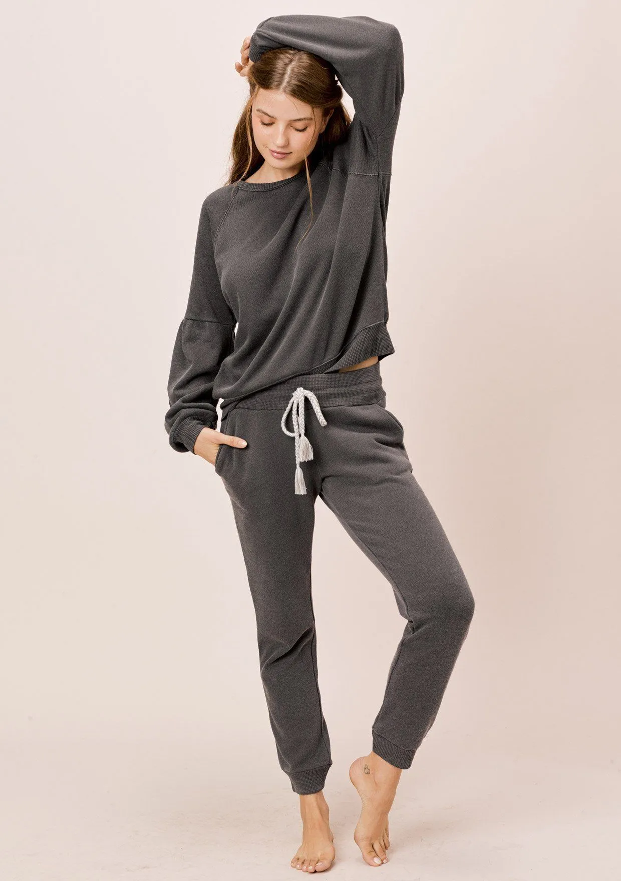 Piper Volume Sleeve Sweatshirt