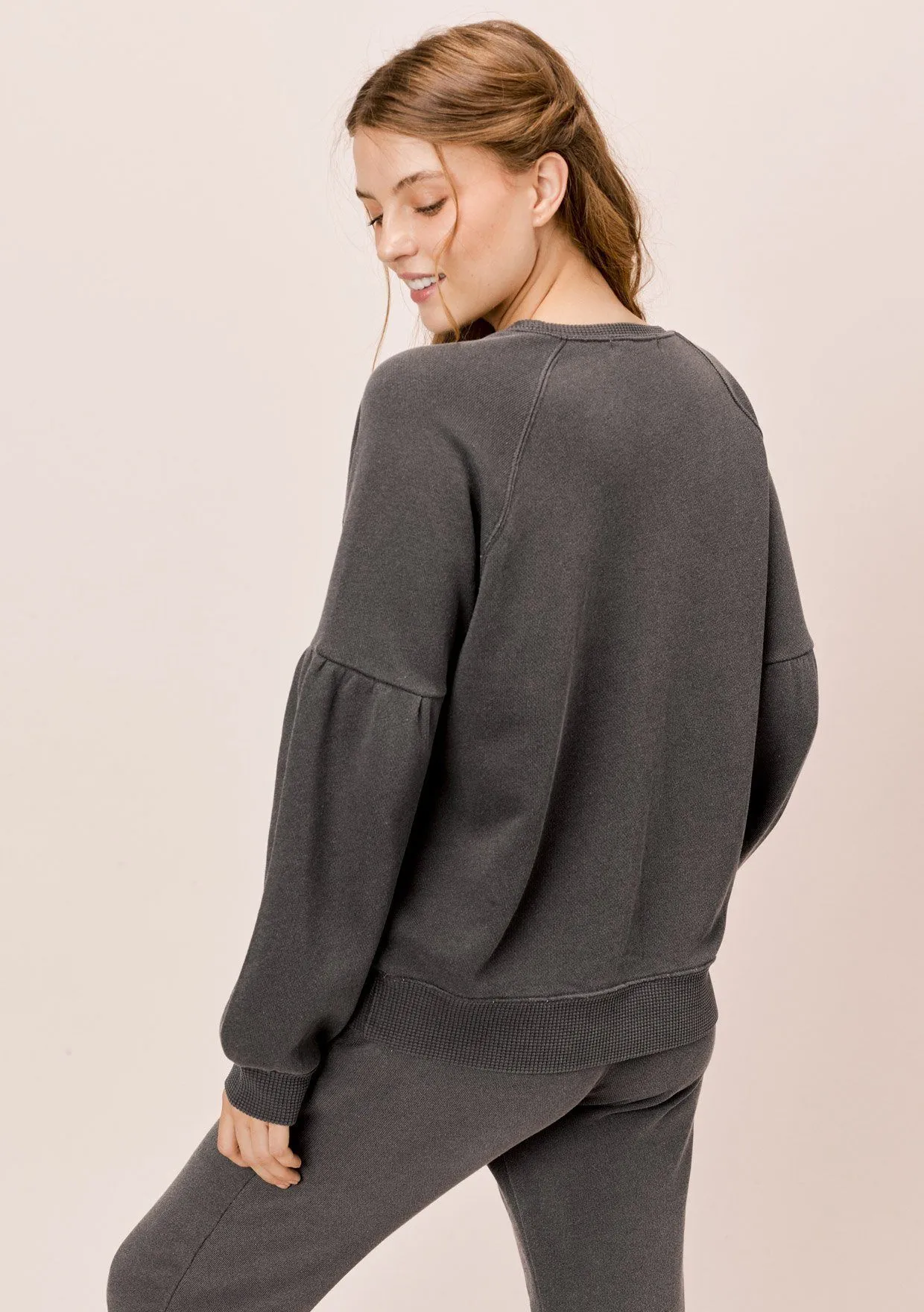 Piper Volume Sleeve Sweatshirt
