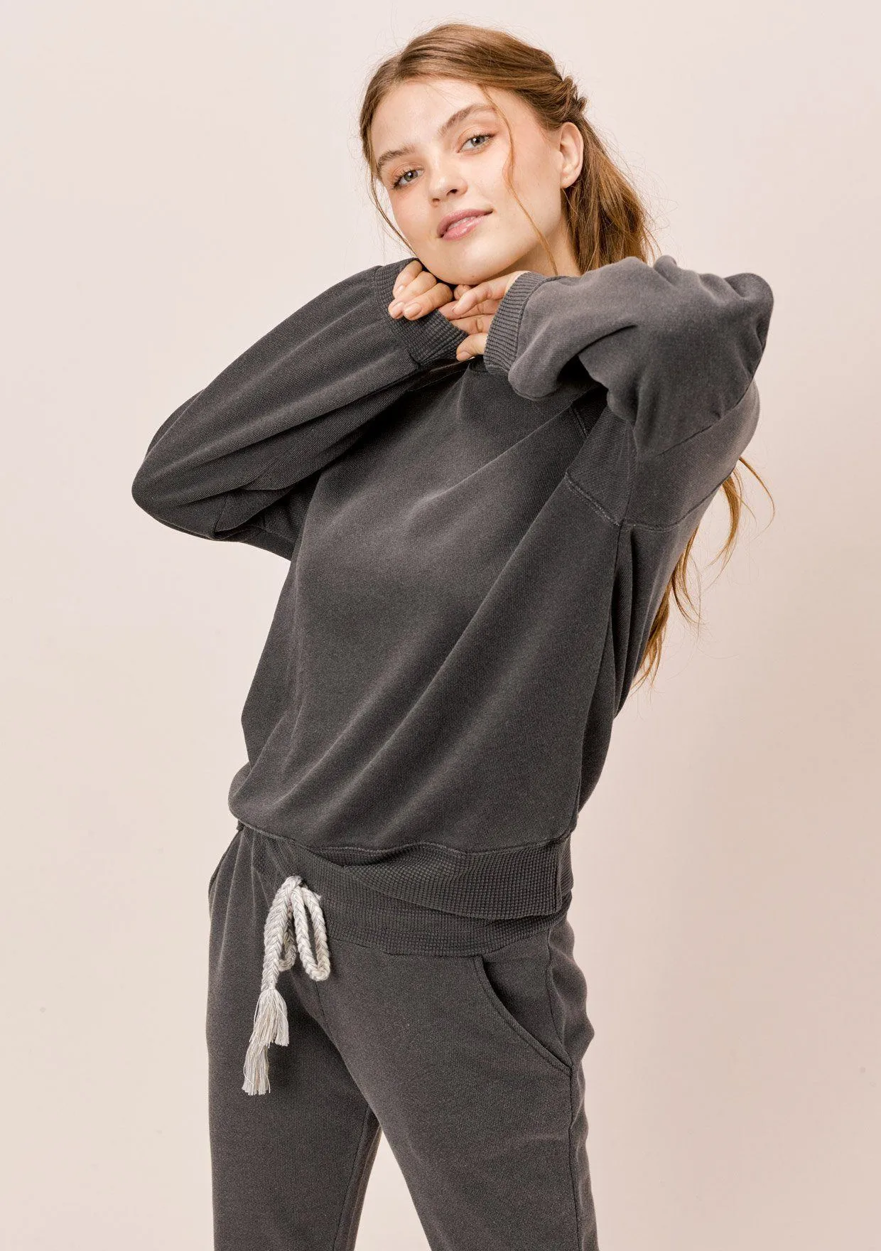 Piper Volume Sleeve Sweatshirt