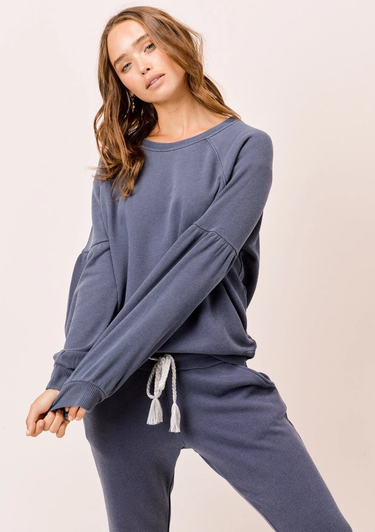 Piper Volume Sleeve Sweatshirt