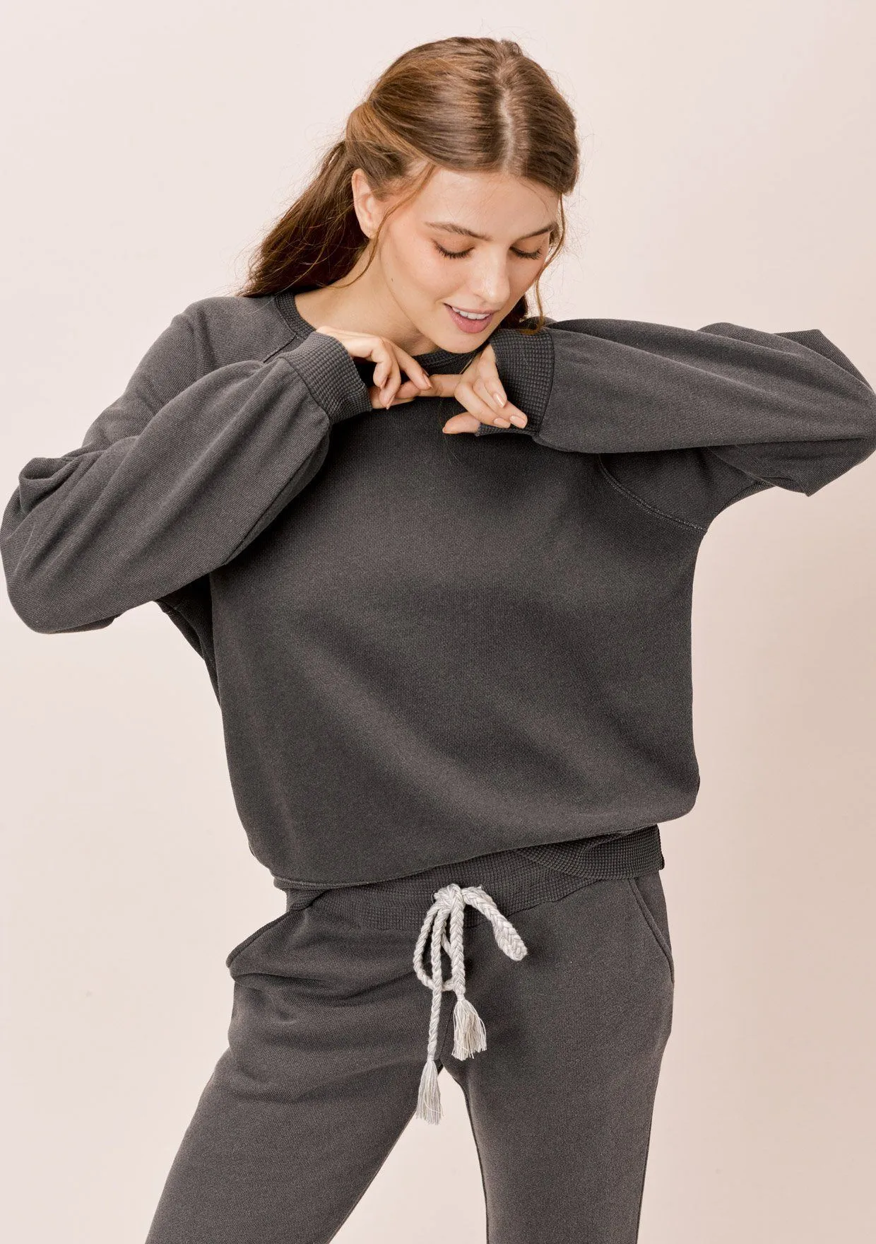Piper Volume Sleeve Sweatshirt