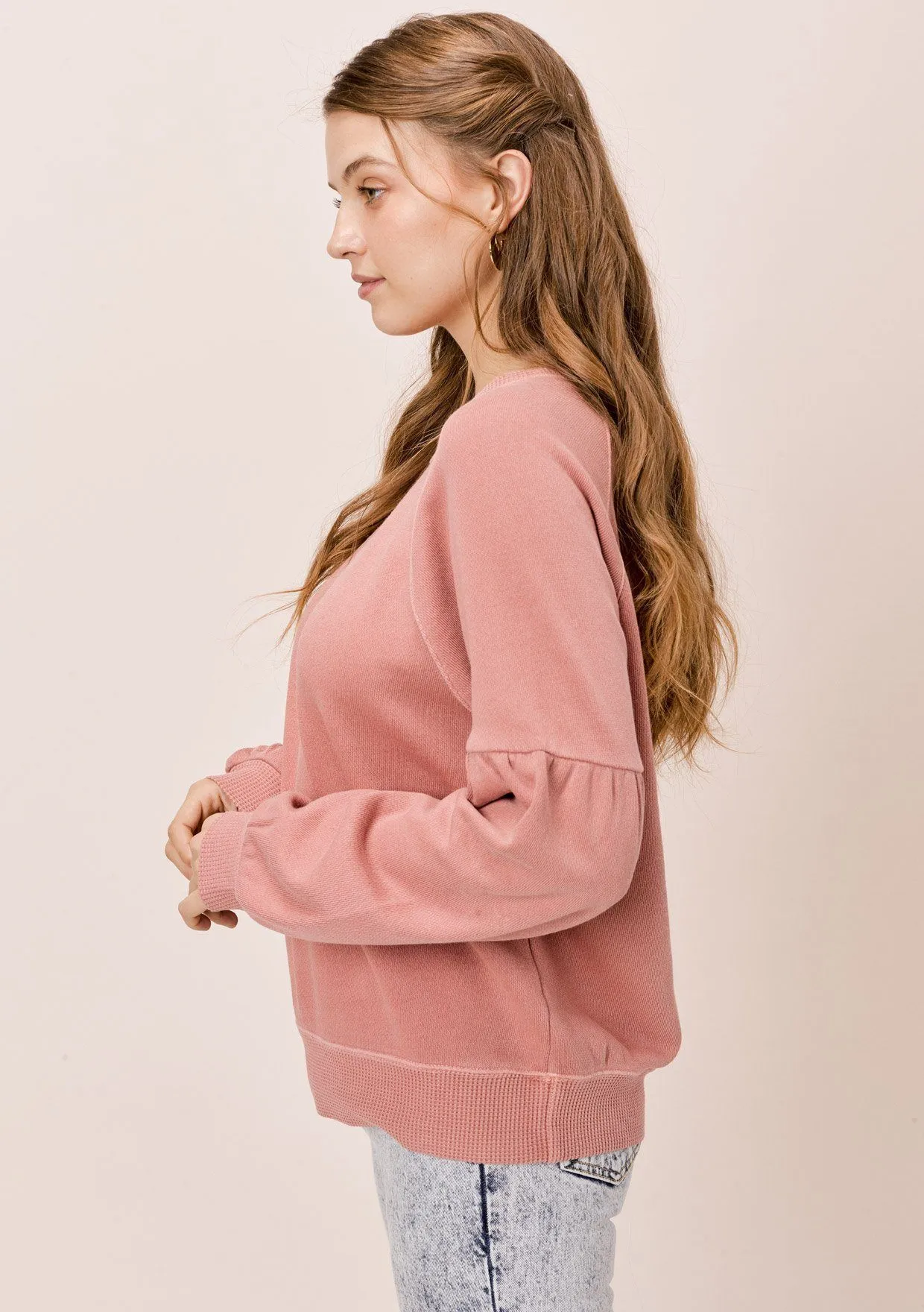 Piper Volume Sleeve Sweatshirt