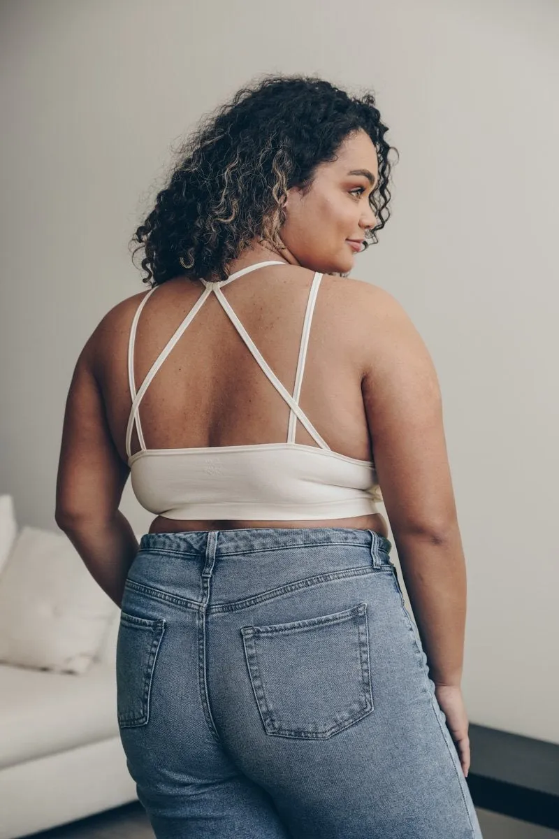 Plus Cutout Seamless Bralette
