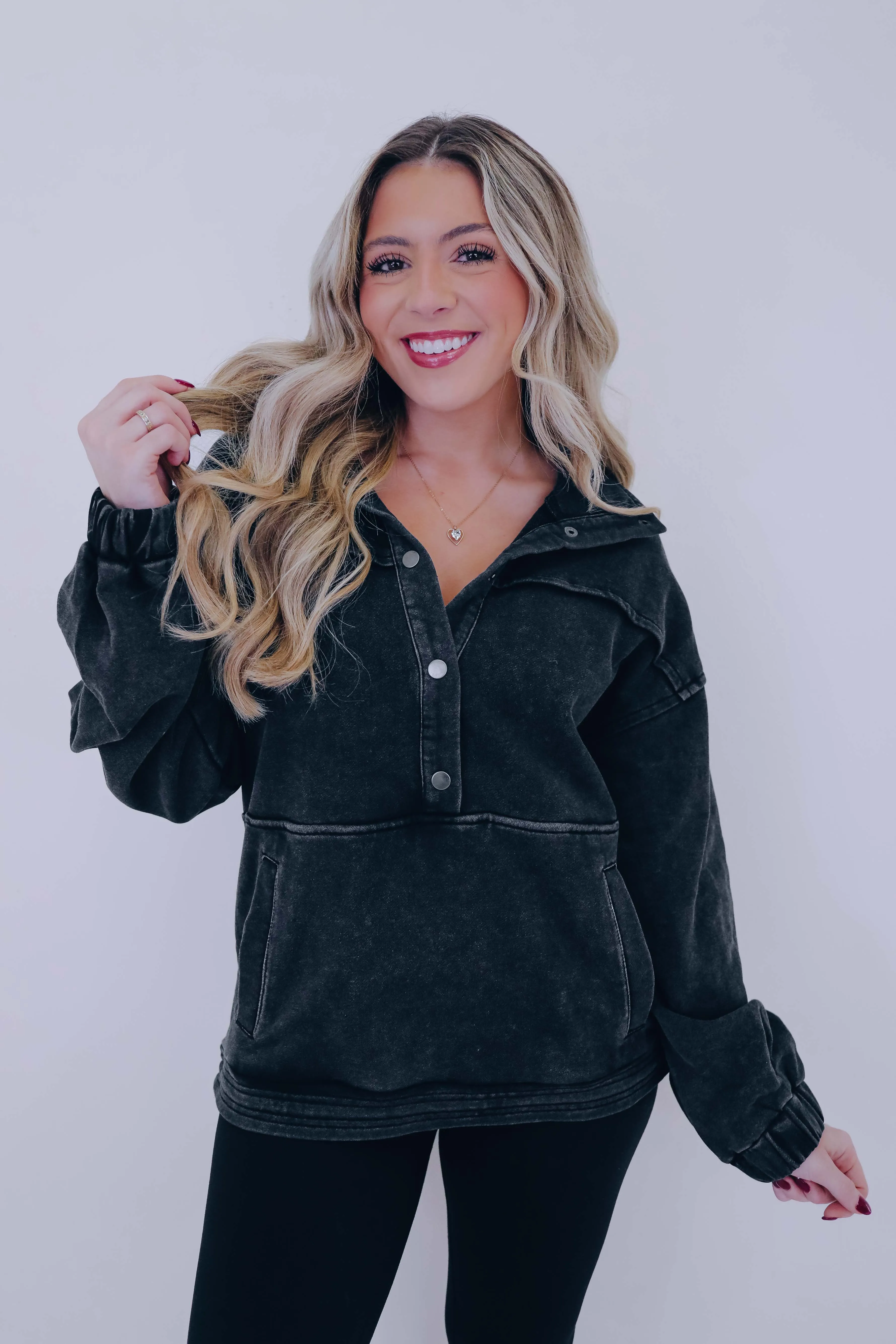 Polar Plush Mineral Washed Pullover - 4 Colors