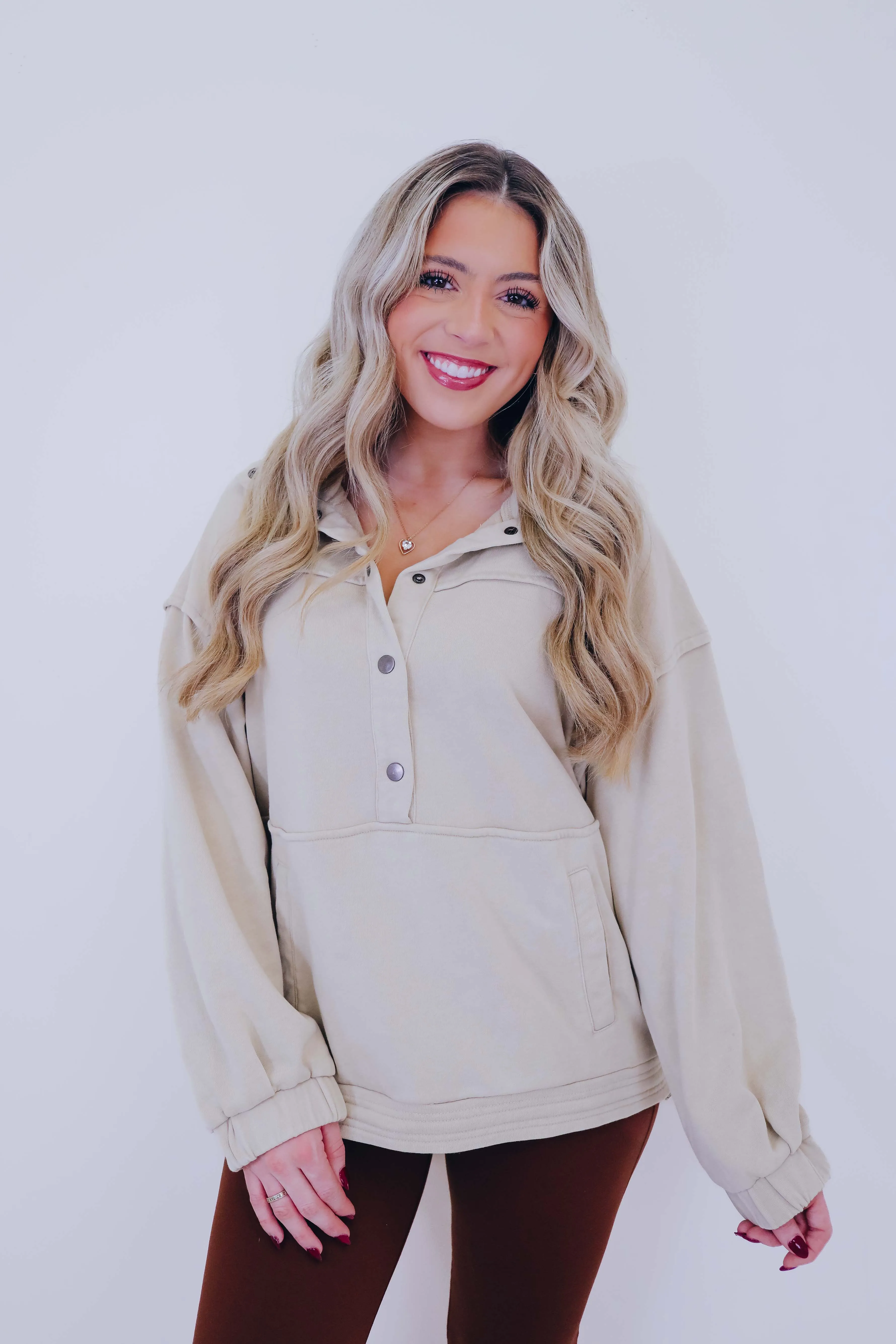 Polar Plush Mineral Washed Pullover - 4 Colors