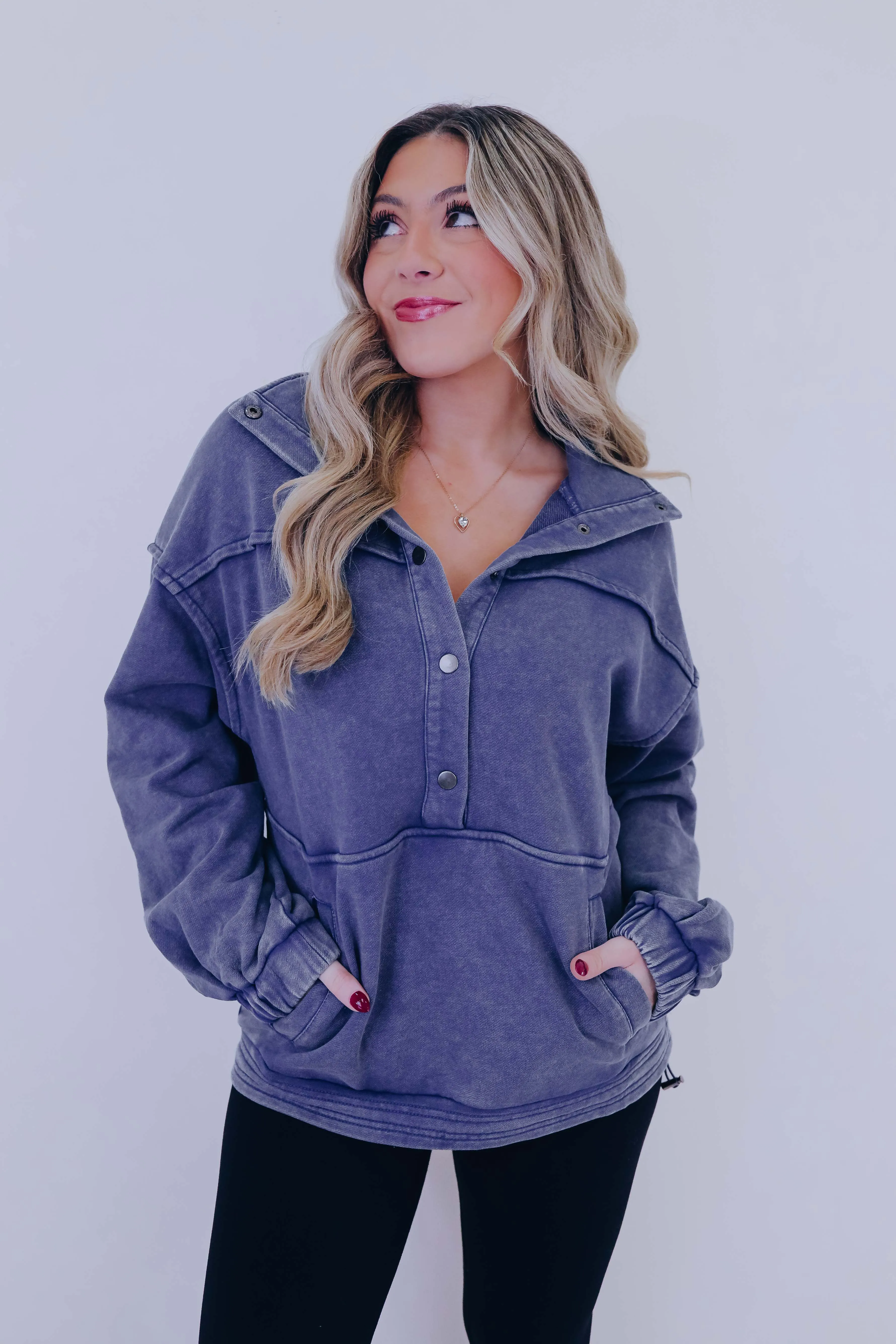 Polar Plush Mineral Washed Pullover - 4 Colors
