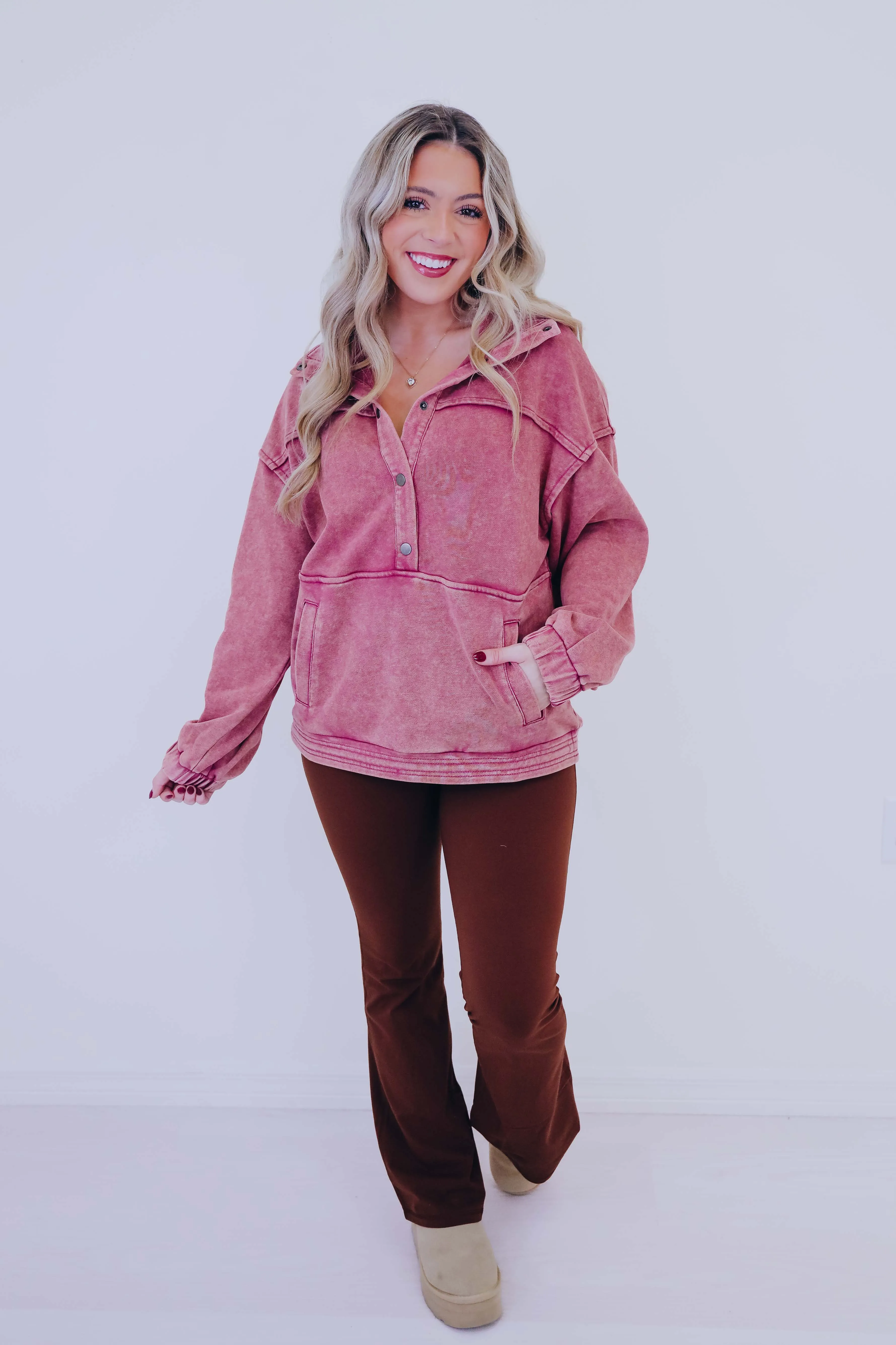 Polar Plush Mineral Washed Pullover - 4 Colors