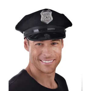 Police Cap USA Black