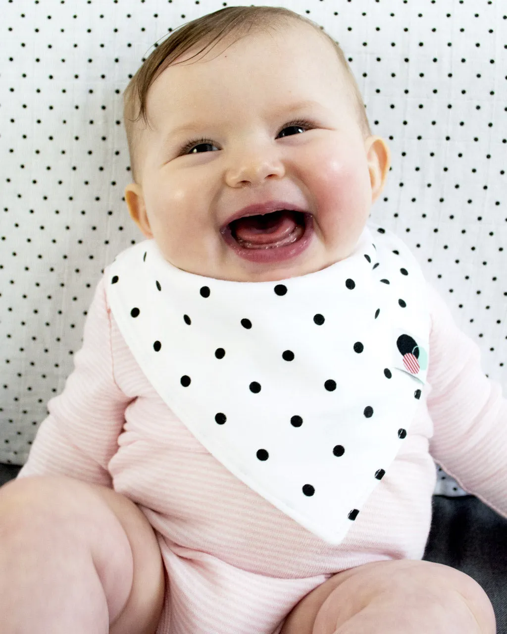 POLKA DOTS  | Premium  Baby Bandana Bib