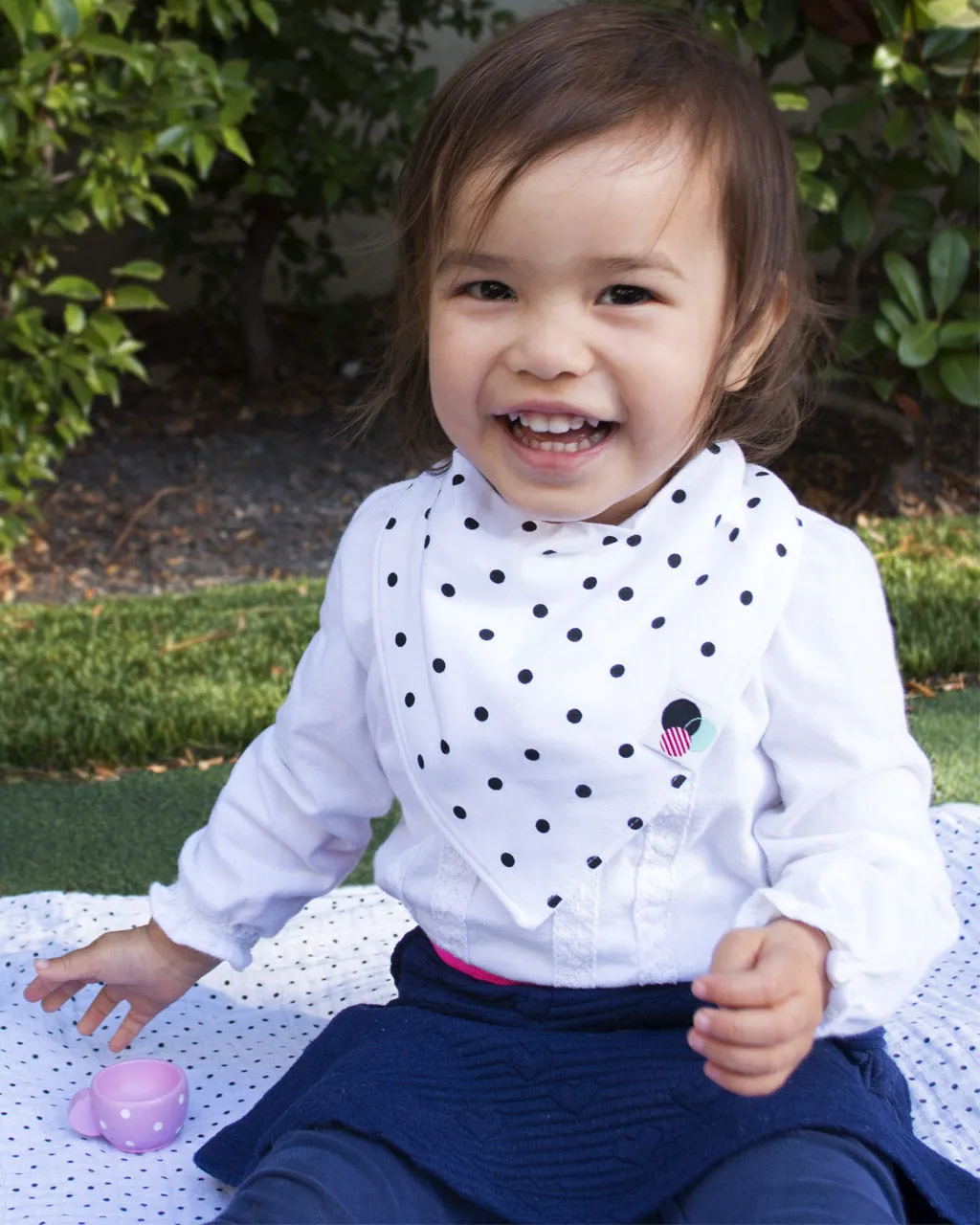 POLKA DOTS  | Premium  Baby Bandana Bib