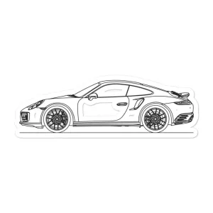 Porsche 911 991.2 Turbo Silhouette Sticker