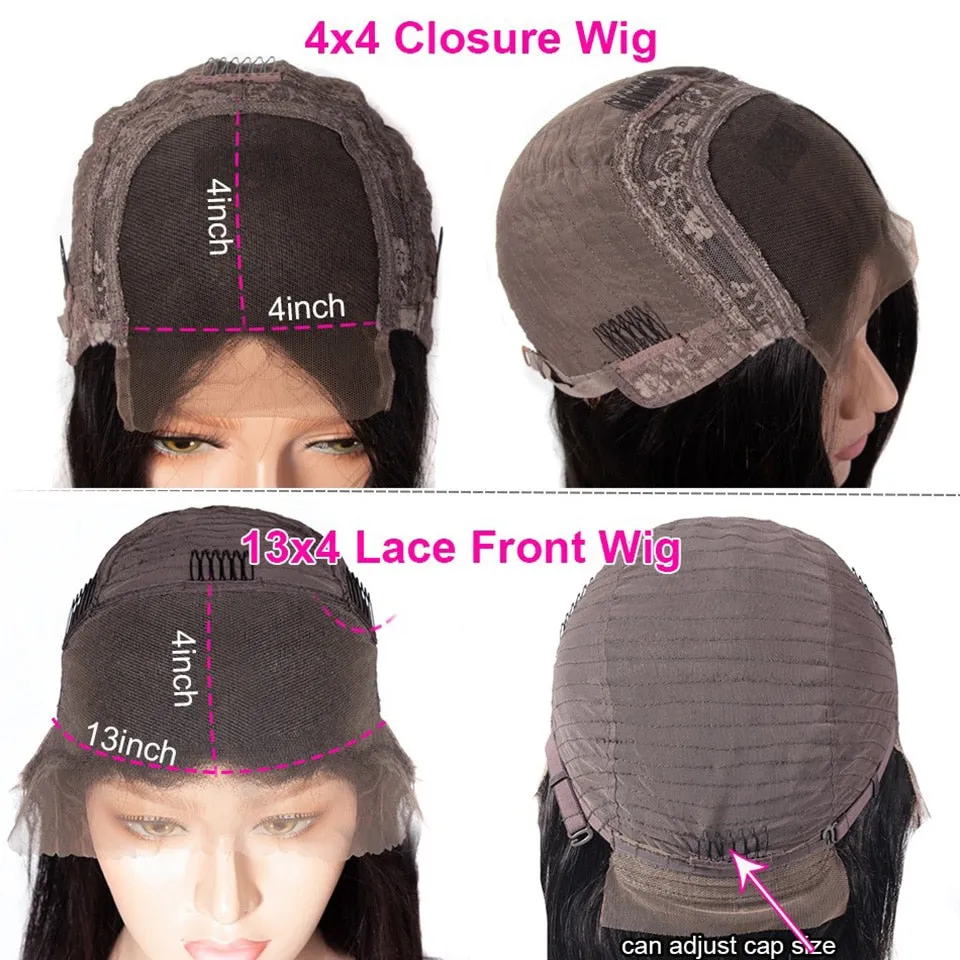 Pre-plucked Water Wave Short Bob (4x4 Lace Brazilian Wig)