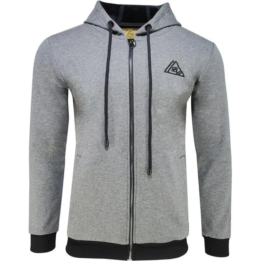 Premium 40 Below Velour Logo Hoodie PS9230201 , Grey / Black