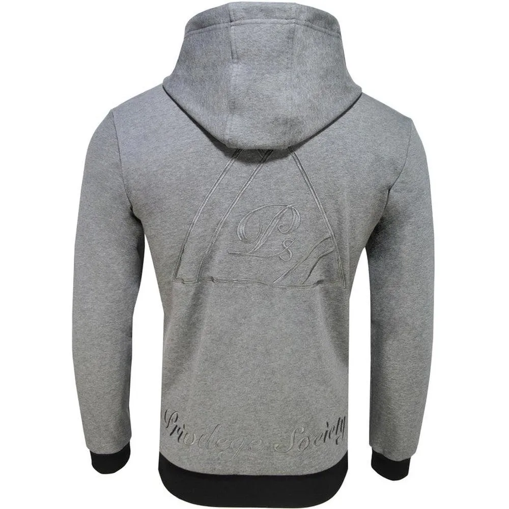 Premium 40 Below Velour Logo Hoodie PS9230201 , Grey / Black