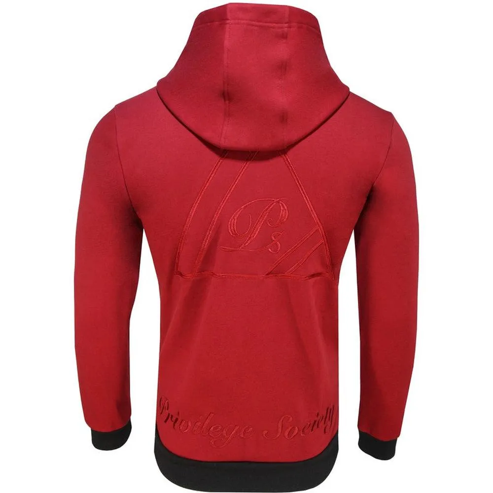 Premium 40 Below Velour Logo Hoodie PS9230201 , Red / Black
