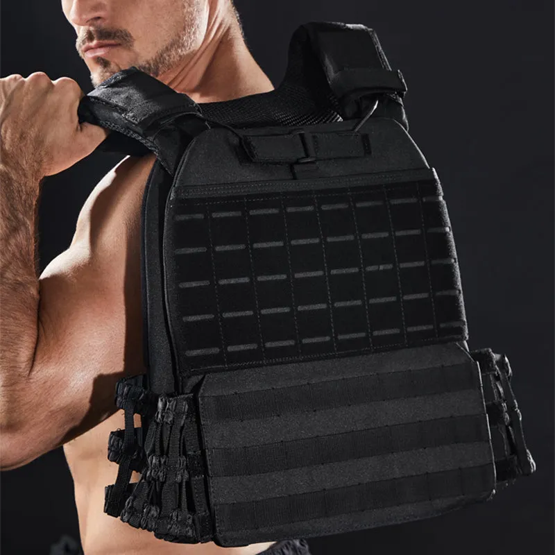 Premium Tactical Hunting Vest for Men – Camouflage Plate Carrier, 900D Outdoor Sports Fitness, Weighted Training Vest, Adjustable Combat Gear for Fitness and Combat Training