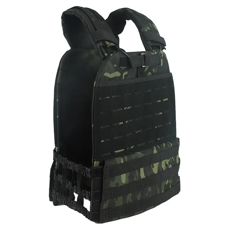 Premium Tactical Hunting Vest for Men – Camouflage Plate Carrier, 900D Outdoor Sports Fitness, Weighted Training Vest, Adjustable Combat Gear for Fitness and Combat Training