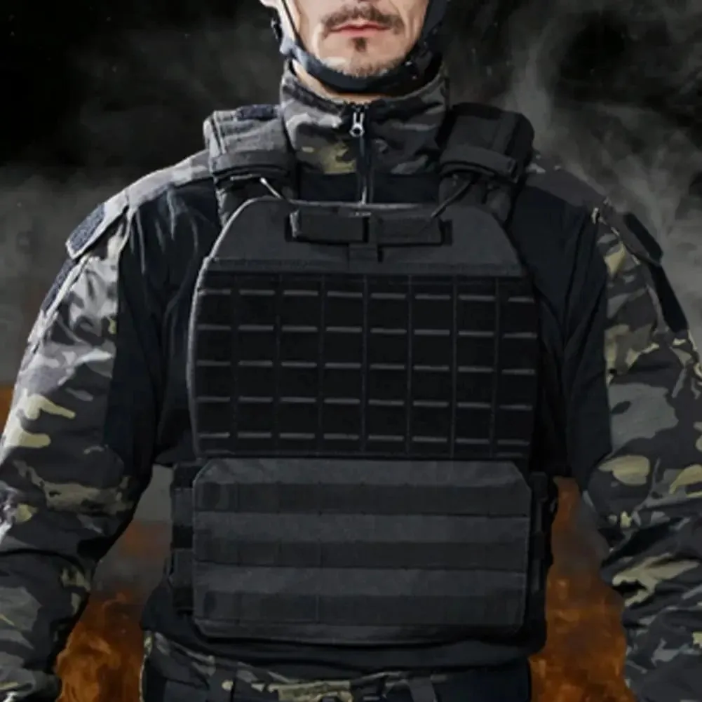 Premium Tactical Hunting Vest for Men – Camouflage Plate Carrier, 900D Outdoor Sports Fitness, Weighted Training Vest, Adjustable Combat Gear for Fitness and Combat Training