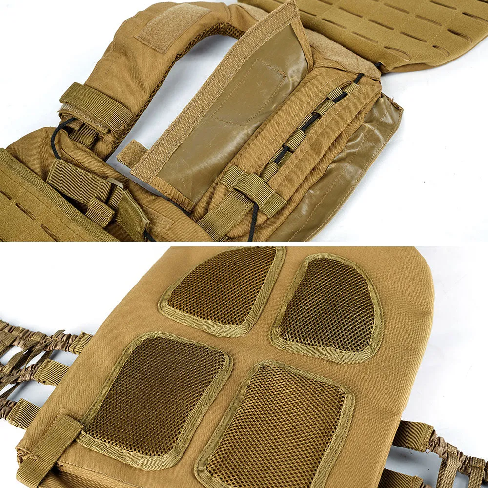 Premium Tactical Hunting Vest for Men – Camouflage Plate Carrier, 900D Outdoor Sports Fitness, Weighted Training Vest, Adjustable Combat Gear for Fitness and Combat Training