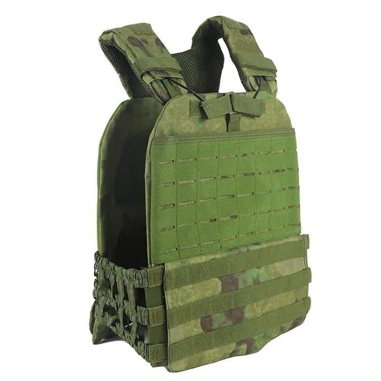 Premium Tactical Hunting Vest for Men – Camouflage Plate Carrier, 900D Outdoor Sports Fitness, Weighted Training Vest, Adjustable Combat Gear for Fitness and Combat Training