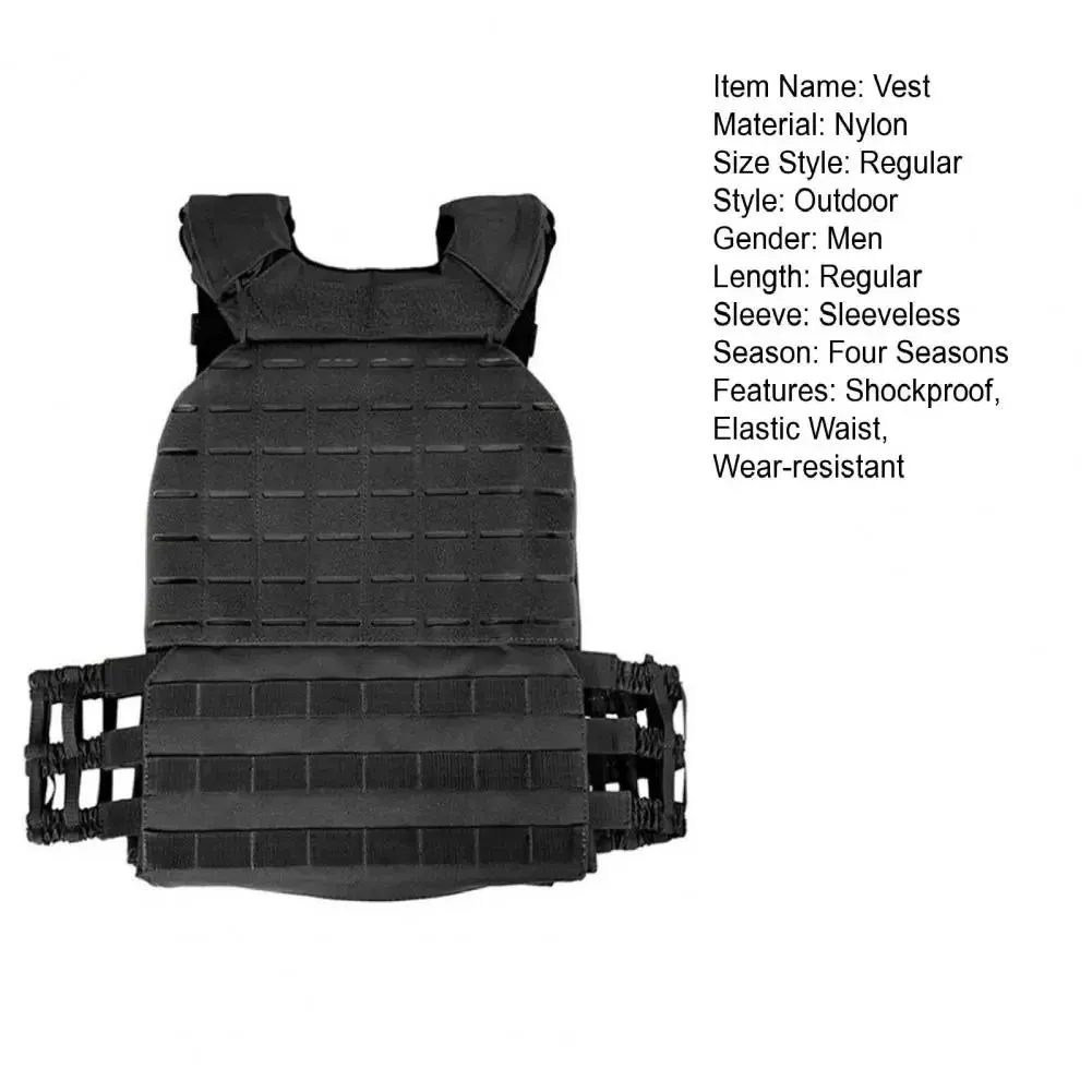 Premium Tactical Hunting Vest for Men – Camouflage Plate Carrier, 900D Outdoor Sports Fitness, Weighted Training Vest, Adjustable Combat Gear for Fitness and Combat Training