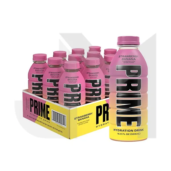 PRIME Hydration USA Strawberry Banana Sports Drink 500ml