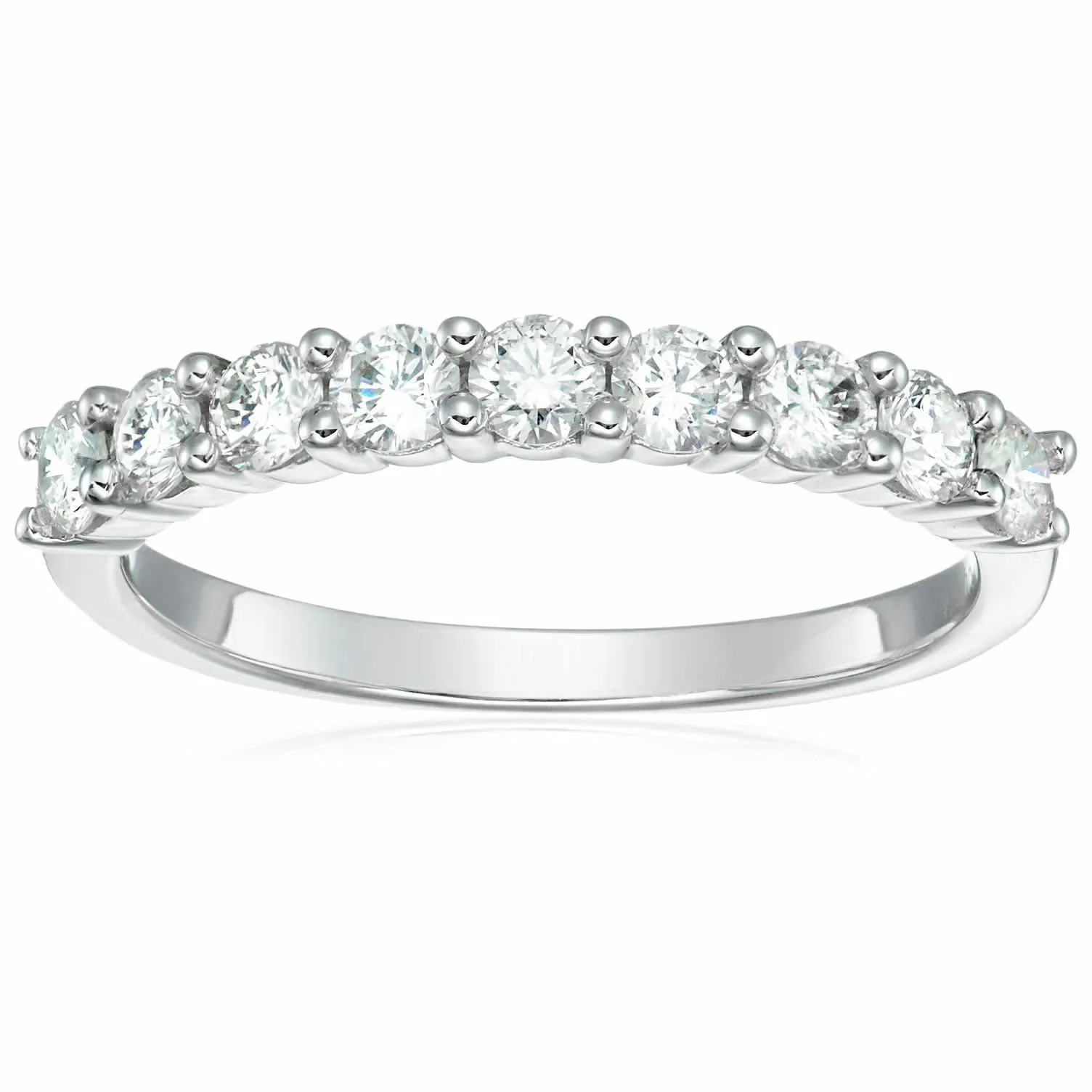 Prong Diamond Wedding Band in 14k Gold