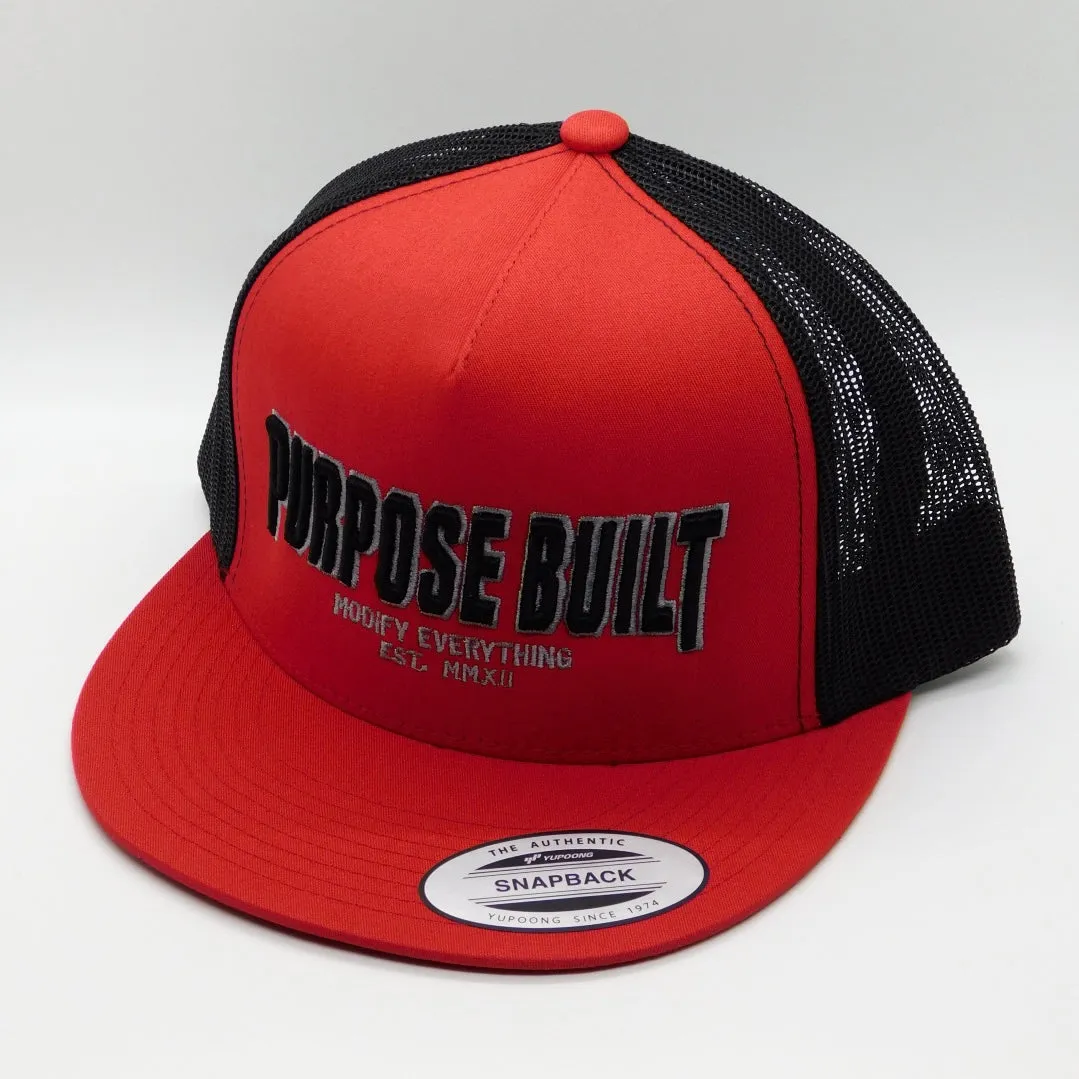 PURPOSE BUILT "BIG BLOCK" SNAPBACK RED / BLACK