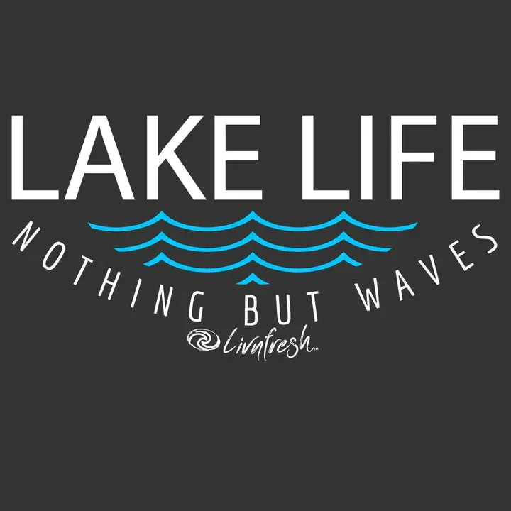 "Lake Life WAVES" Relaxed Fit Classic Unisex Hoodie