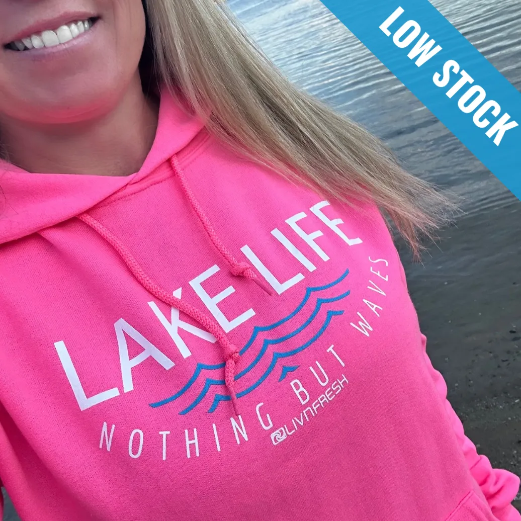 "Lake Life WAVES" Relaxed Fit Classic Unisex Hoodie